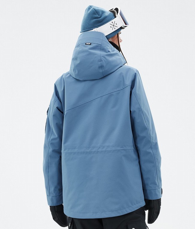 Women Dope Adept W Ski Jackets Blue / Grey | HXVQSJZ-12