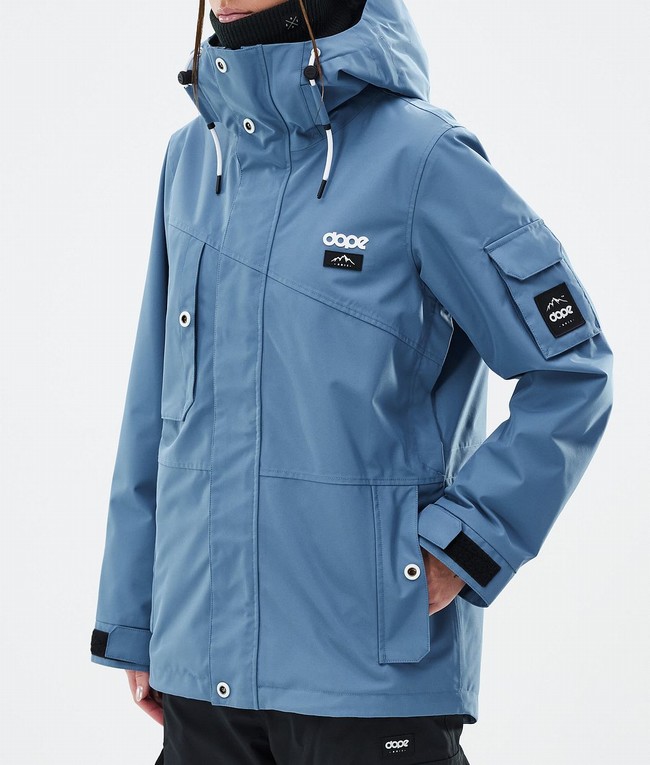 Women Dope Adept W Ski Jackets Blue / Grey | HXVQSJZ-12