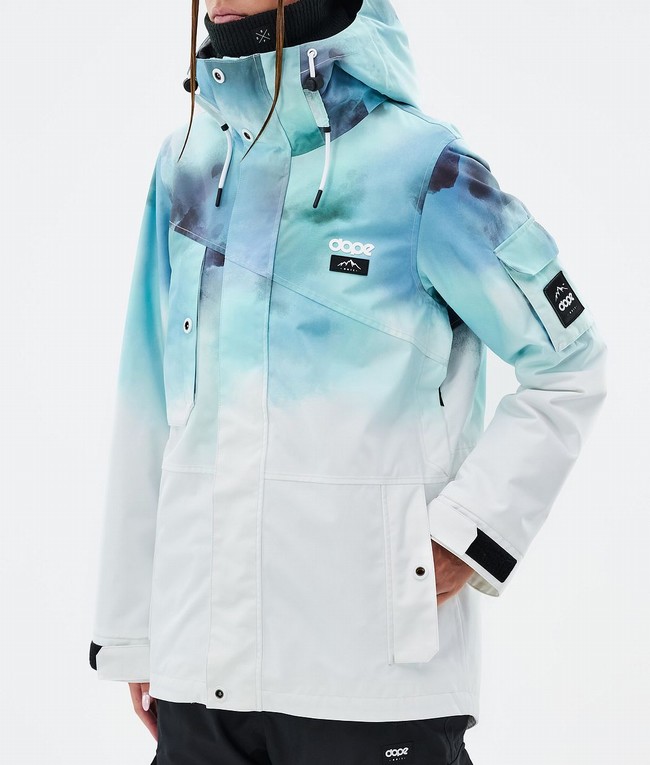 Women Dope Adept W Ski Jackets Blue / White | ELFQMJS-39