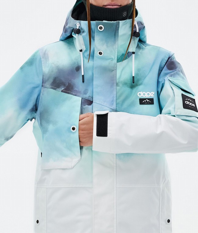 Women Dope Adept W Ski Jackets Blue / White | ELFQMJS-39