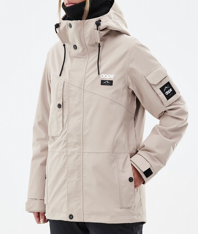 Women Dope Adept W Ski Jackets Brown | NBWQYML-63