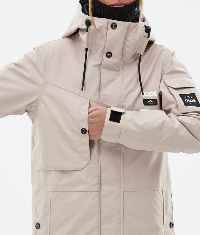 Women Dope Adept W Ski Jackets Brown | NBWQYML-63