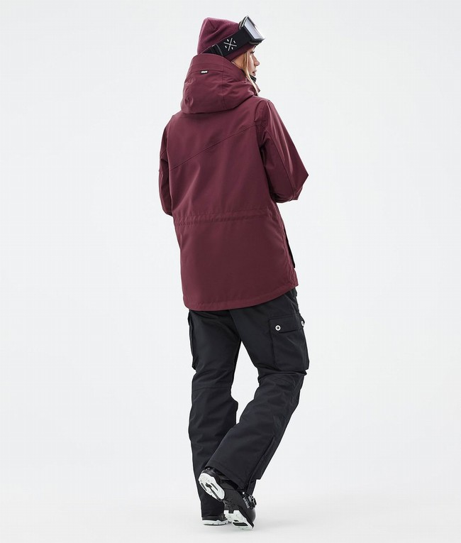 Women Dope Adept W Ski Jackets Burgundy | JUIZYQH-61