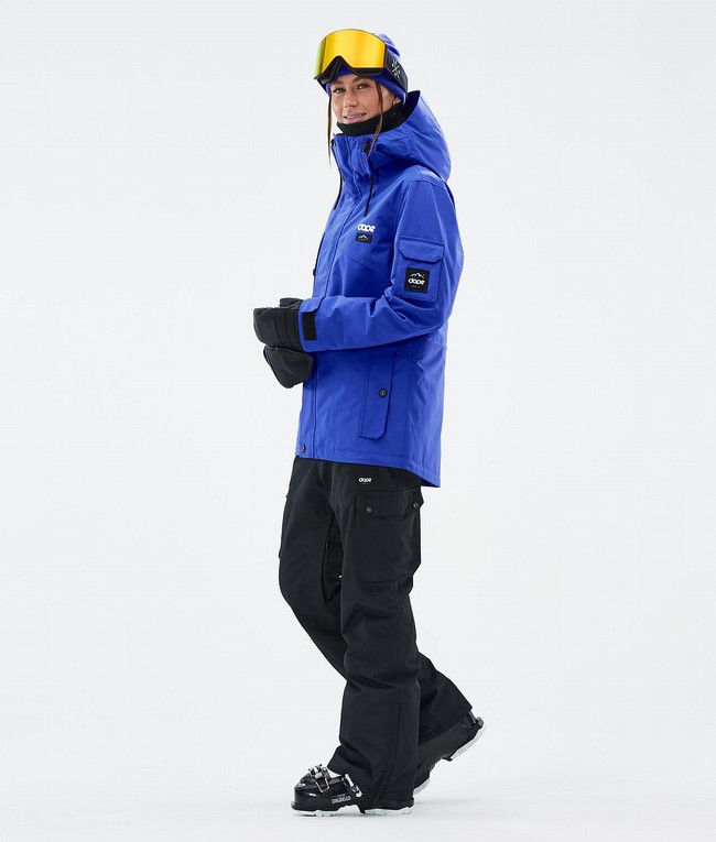 Women Dope Adept W Ski Jackets Deep Blue | ZBNHYSQ-48