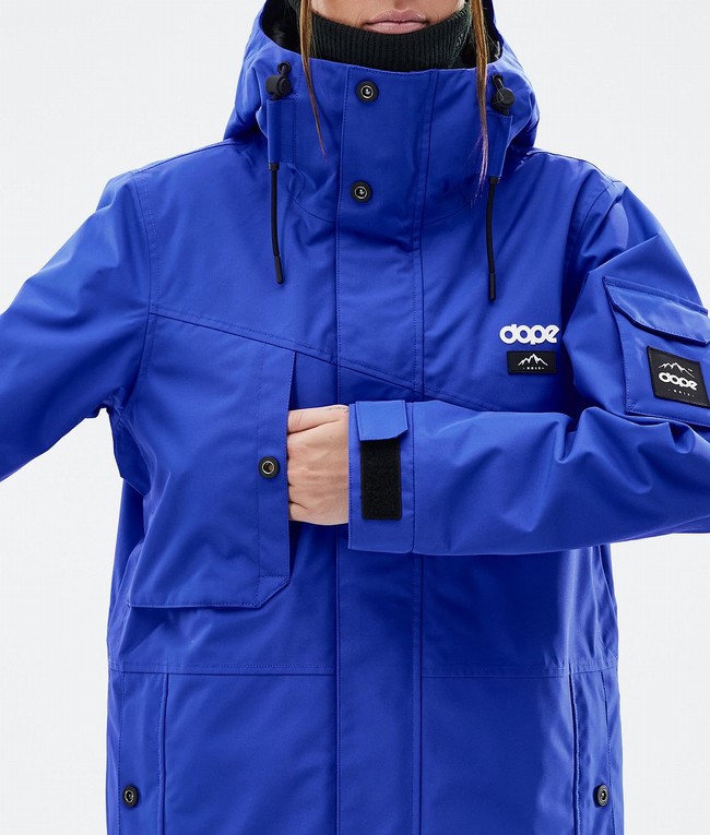 Women Dope Adept W Ski Jackets Deep Blue | ZBNHYSQ-48