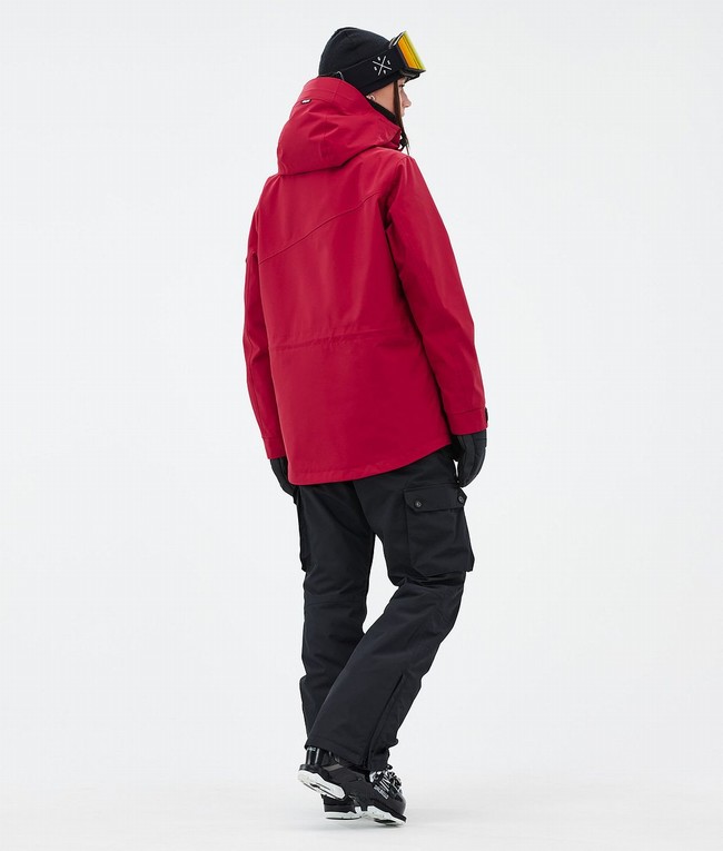 Women Dope Adept W Ski Jackets Deep Red | MIHRLOA-02