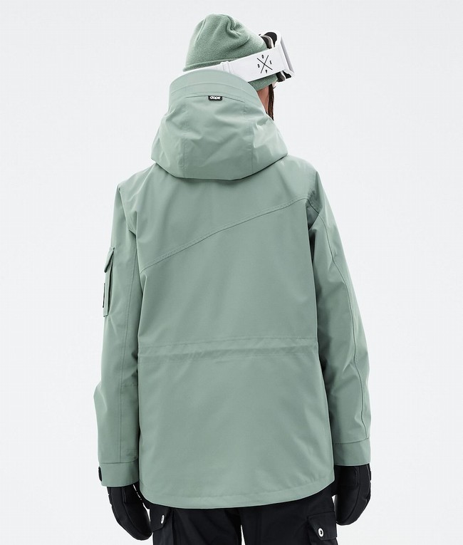 Women Dope Adept W Ski Jackets Green | KLHBURX-60