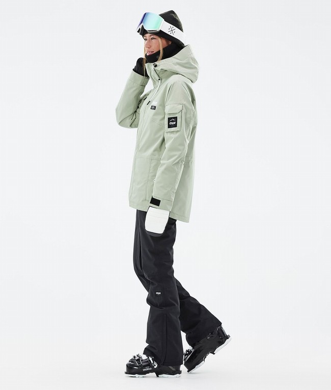 Women Dope Adept W Ski Jackets Green | OENRVXM-84