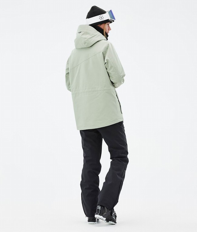 Women Dope Adept W Ski Jackets Green | OENRVXM-84