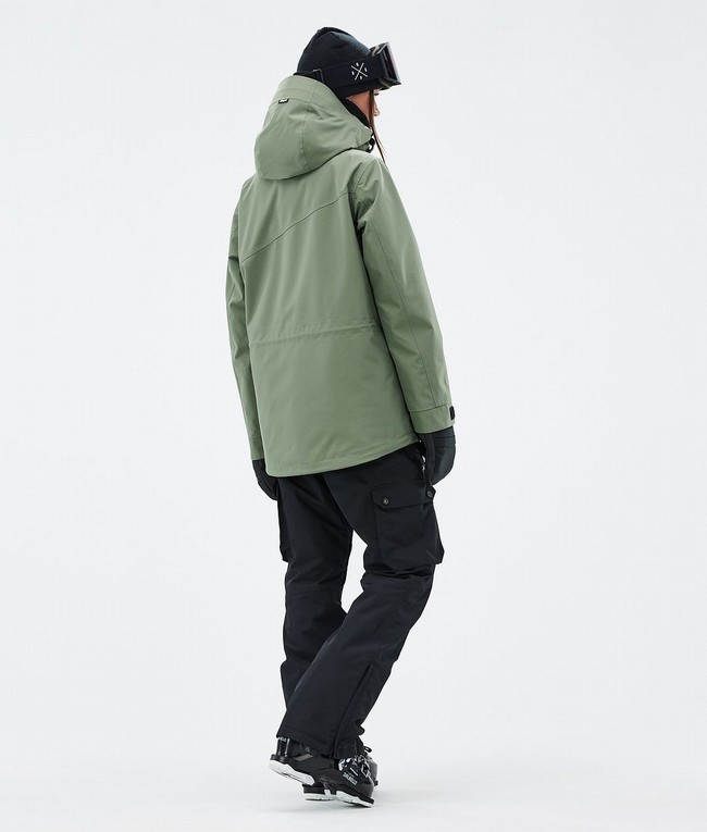 Women Dope Adept W Ski Jackets Green | QEILJTC-86