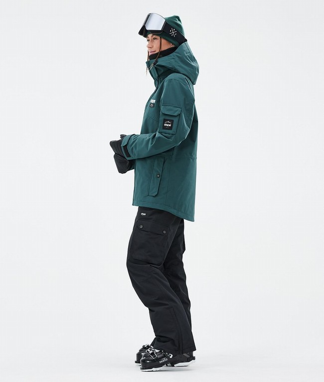 Women Dope Adept W Ski Jackets Green | SJBCIMW-82