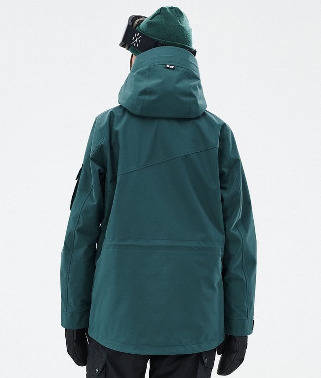 Women Dope Adept W Ski Jackets Green | SJBCIMW-82