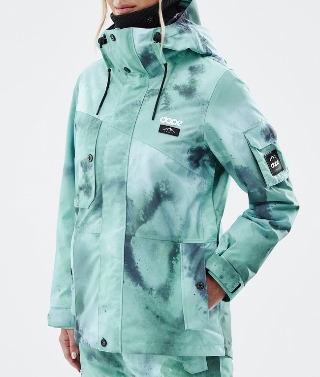 Women Dope Adept W Ski Jackets Green | WSKGDXI-12