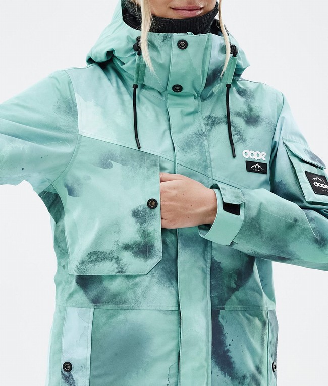 Women Dope Adept W Ski Jackets Green | WSKGDXI-12