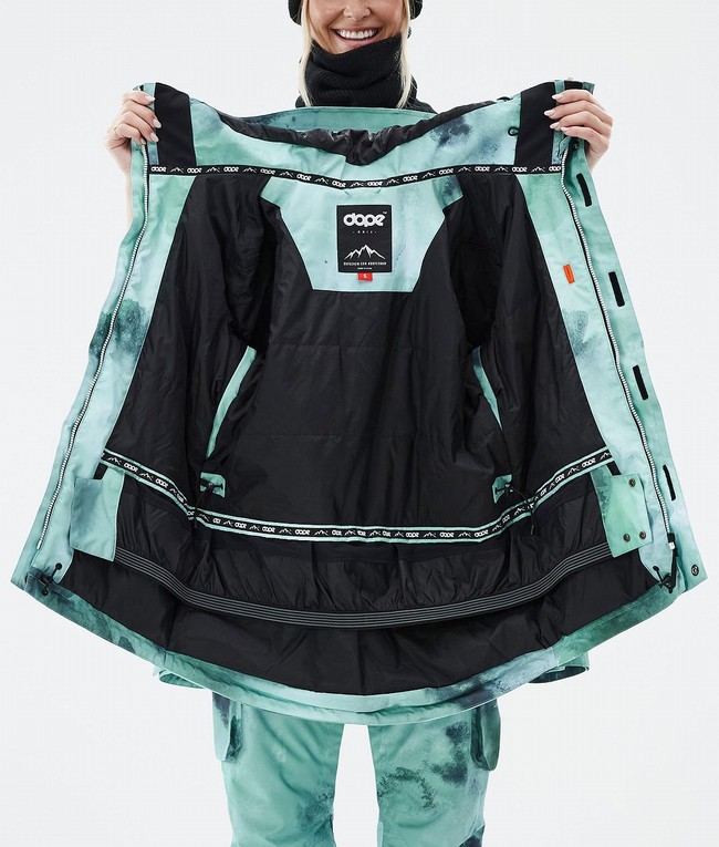 Women Dope Adept W Ski Jackets Green | WSKGDXI-12