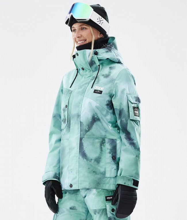 Women Dope Adept W Ski Jackets Green | WSKGDXI-12