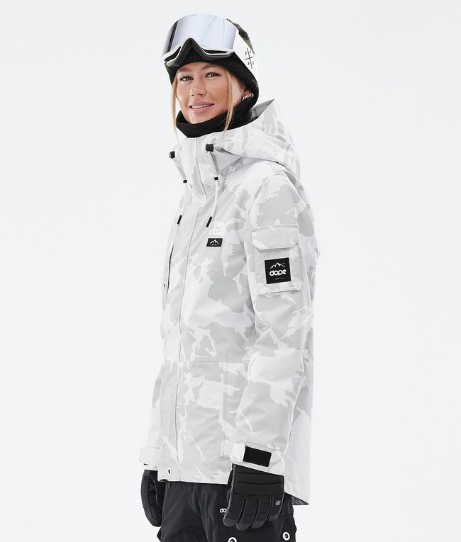 Women Dope Adept W Ski Jackets Grey / Camo | MCRBSEZ-07