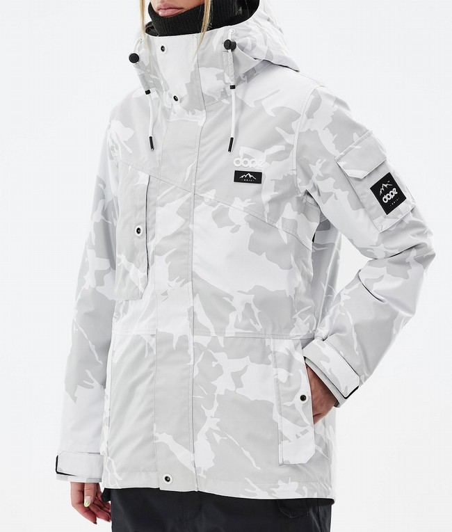 Women Dope Adept W Ski Jackets Grey / Camo | MCRBSEZ-07