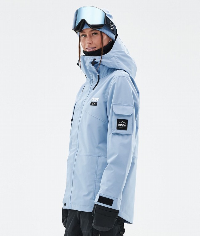 Women Dope Adept W Ski Jackets Light Blue | SEQNKRL-43