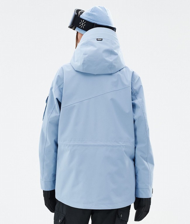 Women Dope Adept W Ski Jackets Light Blue | SEQNKRL-43