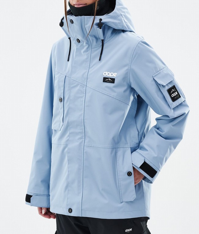 Women Dope Adept W Ski Jackets Light Blue | SEQNKRL-43