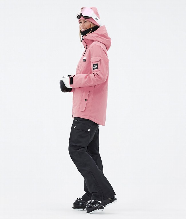 Women Dope Adept W Ski Jackets Pink / Black | RZQXCND-84