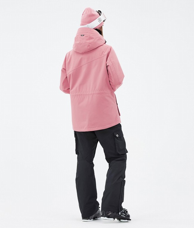 Women Dope Adept W Ski Jackets Pink / Black | RZQXCND-84