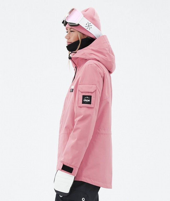 Women Dope Adept W Ski Jackets Pink / Black | RZQXCND-84