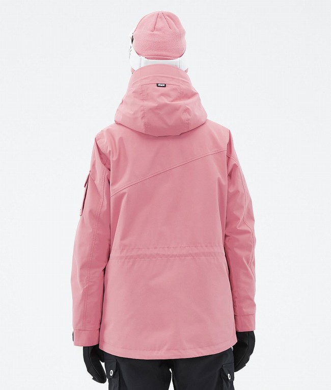 Women Dope Adept W Ski Jackets Pink / Black | RZQXCND-84