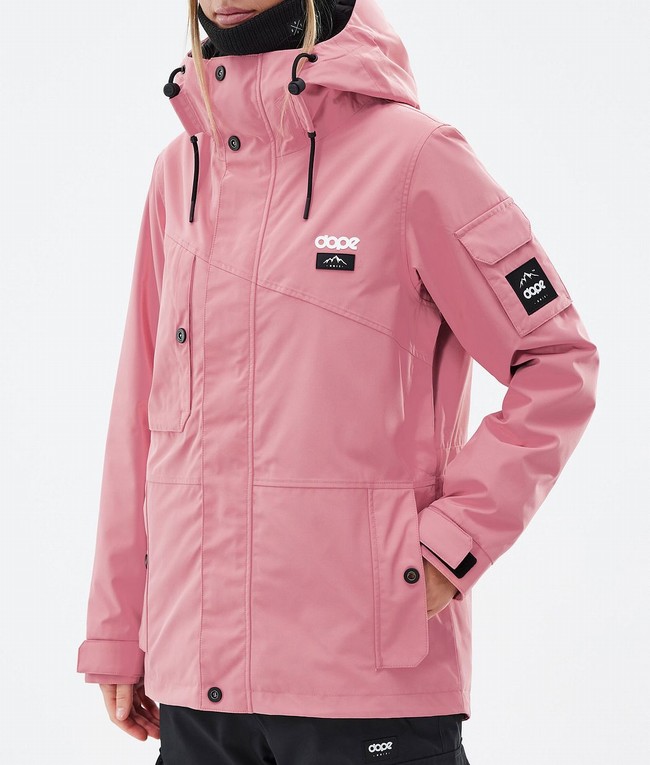 Women Dope Adept W Ski Jackets Pink / Black | RZQXCND-84