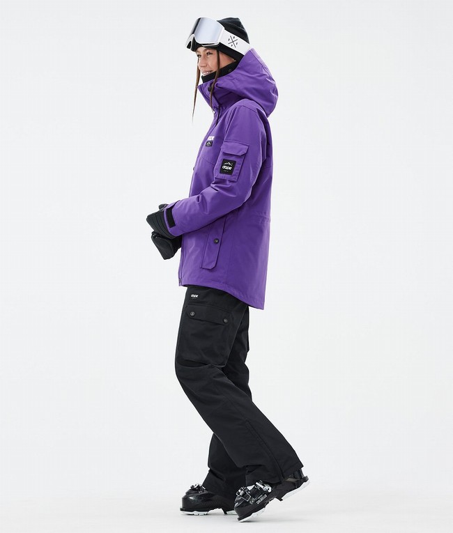 Women Dope Adept W Ski Jackets Purple | WEIXCPL-76