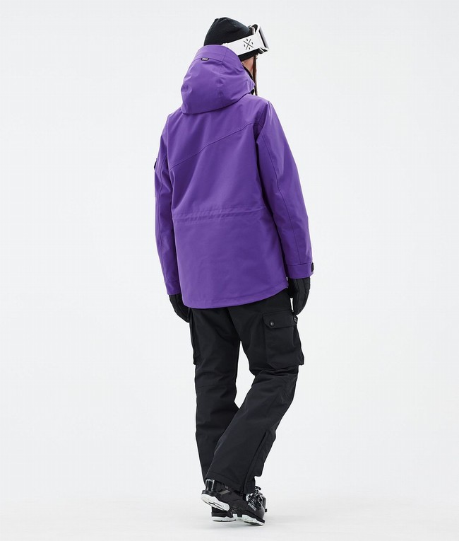 Women Dope Adept W Ski Jackets Purple | WEIXCPL-76