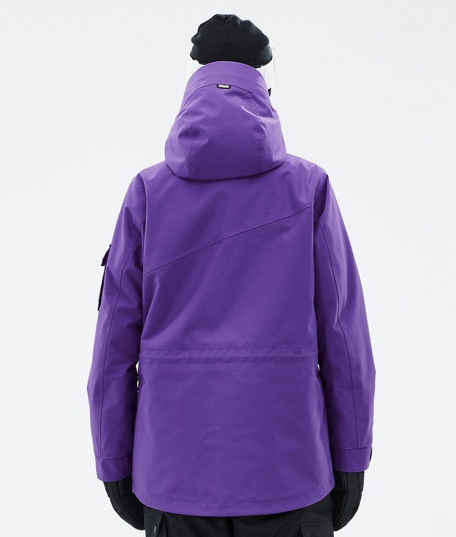 Women Dope Adept W Ski Jackets Purple | WEIXCPL-76