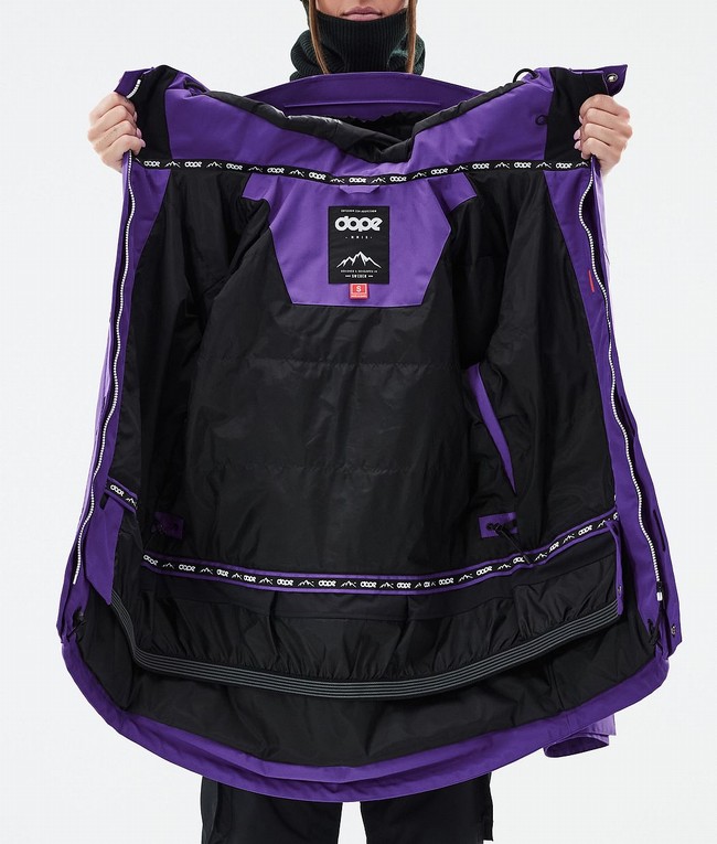 Women Dope Adept W Ski Jackets Purple | WEIXCPL-76