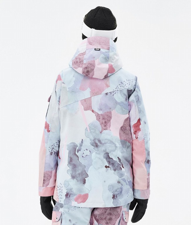 Women Dope Adept W Ski Jackets White / Pink | VXHCPLE-52