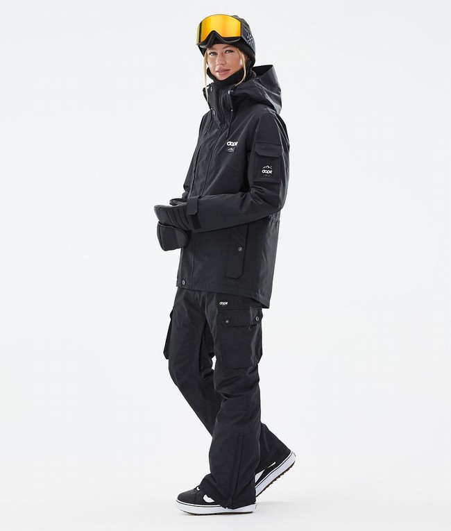 Women Dope Adept W Snowboard Jackets Black | YTPFQRK-23