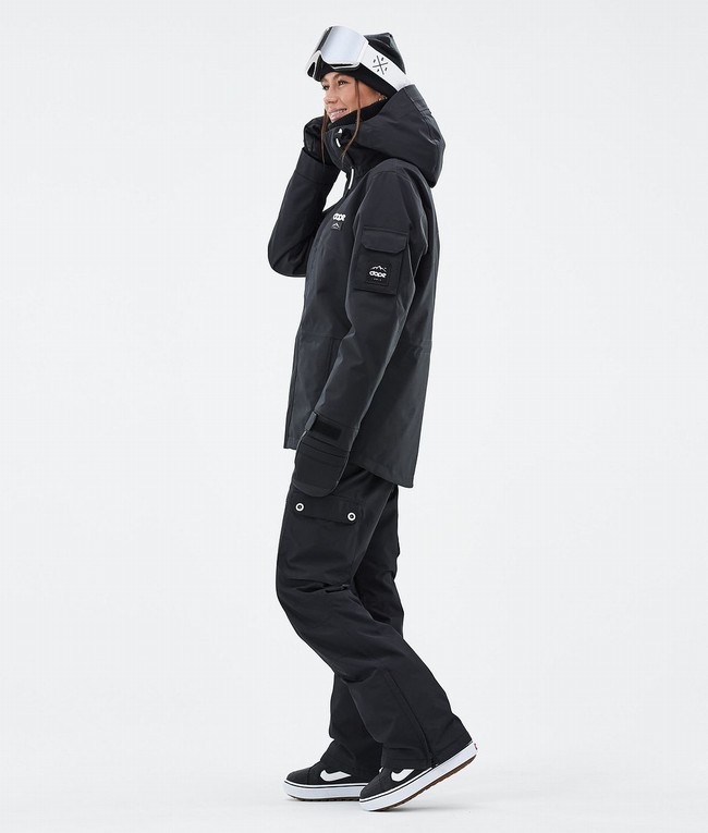 Women Dope Adept W Snowboard Jackets Black | XRKSAOF-54