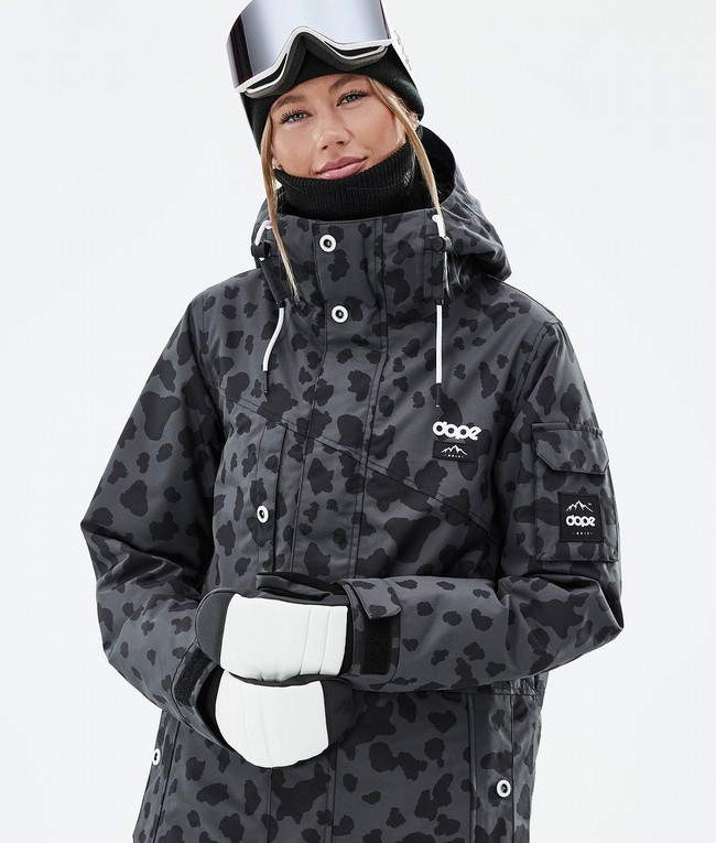 Women Dope Adept W Snowboard Jackets Black | EKLNPOT-91