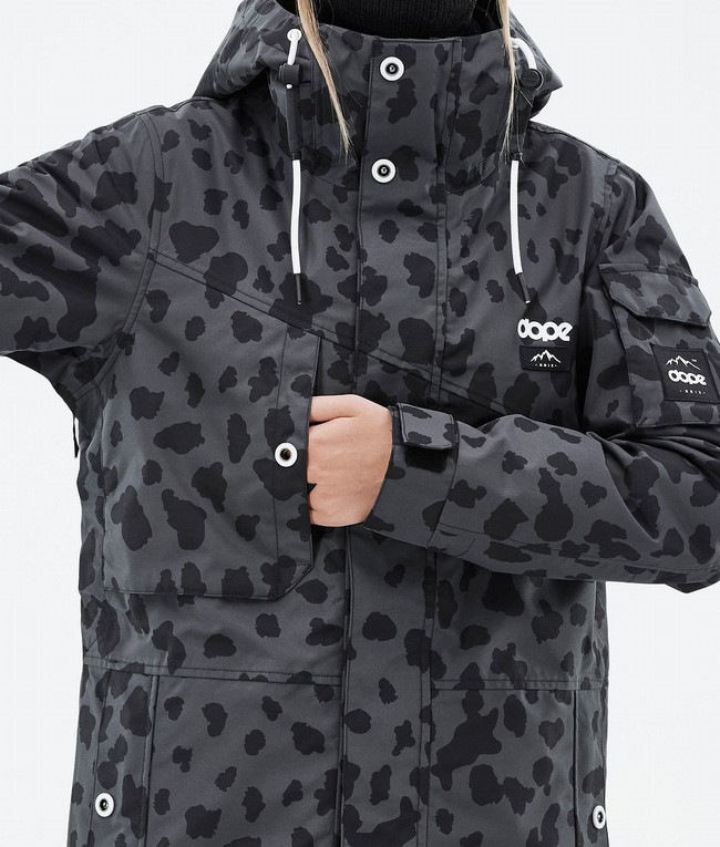 Women Dope Adept W Snowboard Jackets Black | EKLNPOT-91