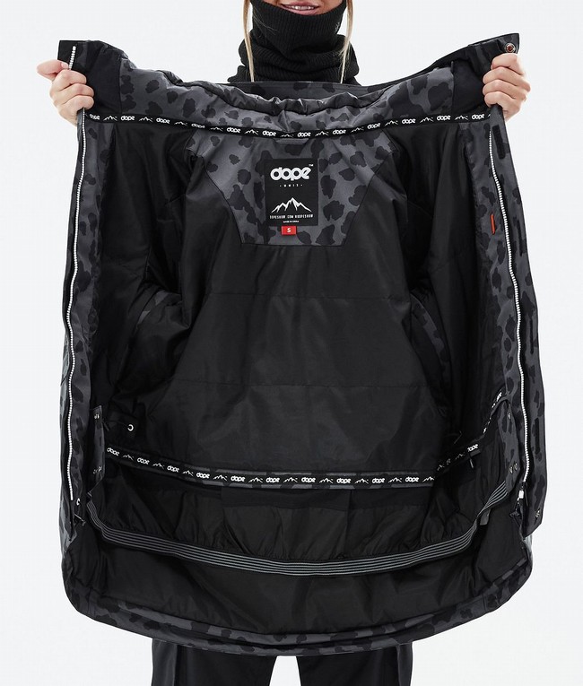 Women Dope Adept W Snowboard Jackets Black | EKLNPOT-91