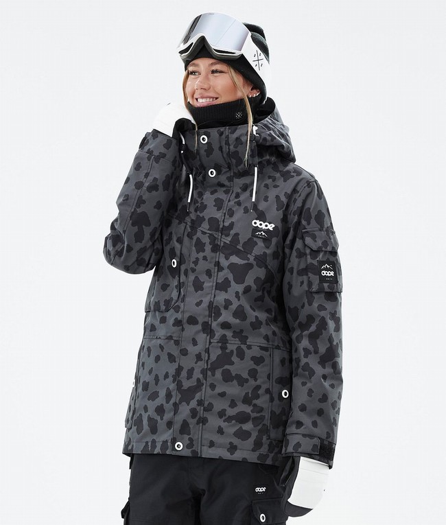 Women Dope Adept W Snowboard Jackets Black | EKLNPOT-91