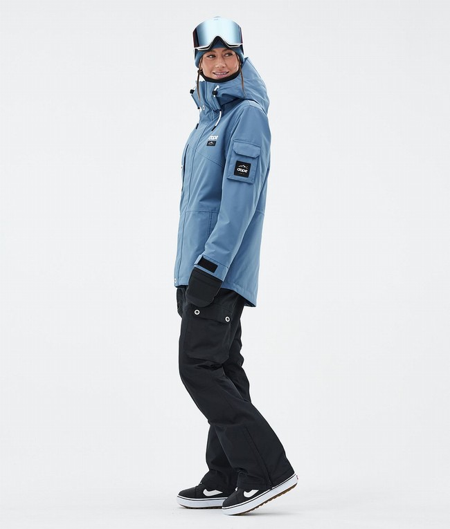 Women Dope Adept W Snowboard Jackets Blue / Grey | APSXWDZ-73