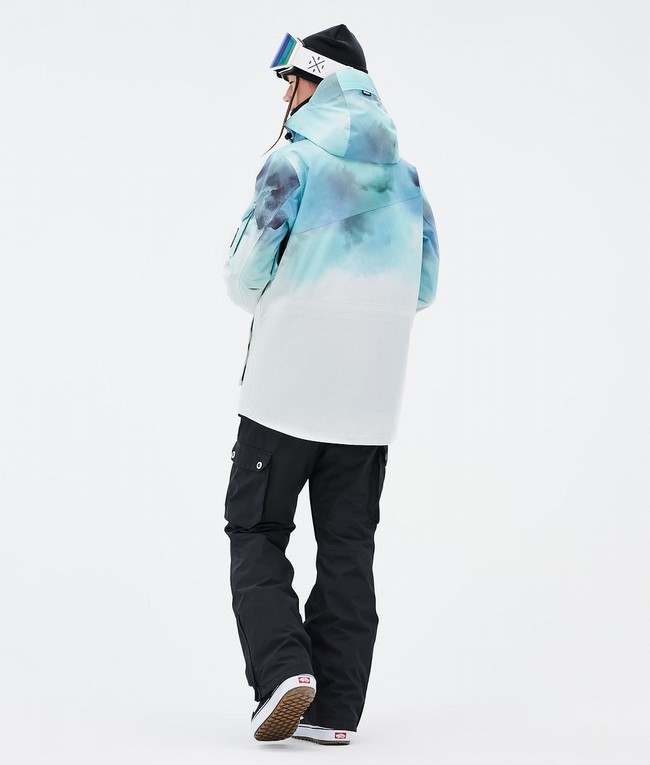 Women Dope Adept W Snowboard Jackets Blue / White | IUXFOGQ-78