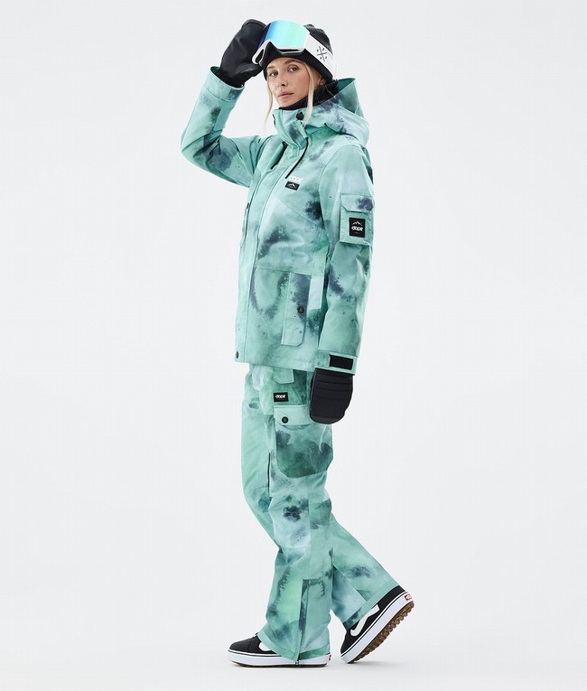 Women Dope Adept W Snowboard Jackets Green | RMWEHPO-43