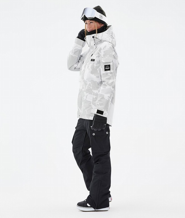 Women Dope Adept W Snowboard Jackets Grey / Camo | ACRMZLH-85