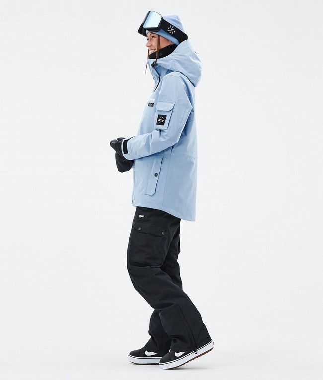 Women Dope Adept W Snowboard Jackets Light Blue | EQJXPKN-10