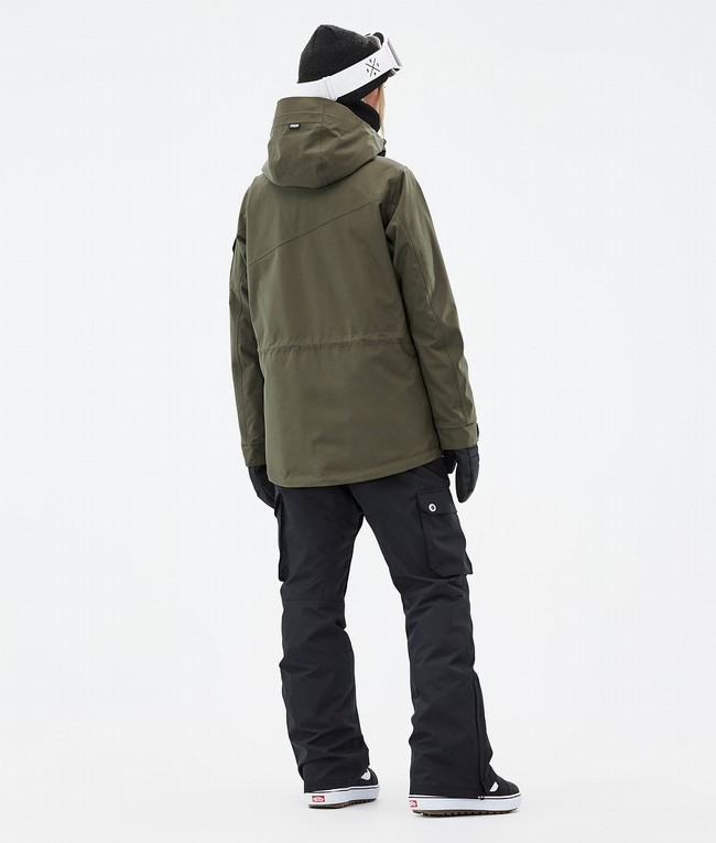 Women Dope Adept W Snowboard Jackets Olive / Green | AUSLIEM-43