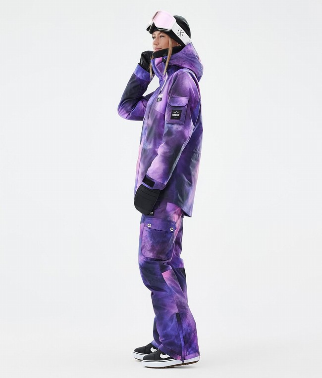 Women Dope Adept W Snowboard Jackets Purple | ZROENBX-16