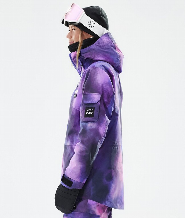 Women Dope Adept W Snowboard Jackets Purple | ZROENBX-16