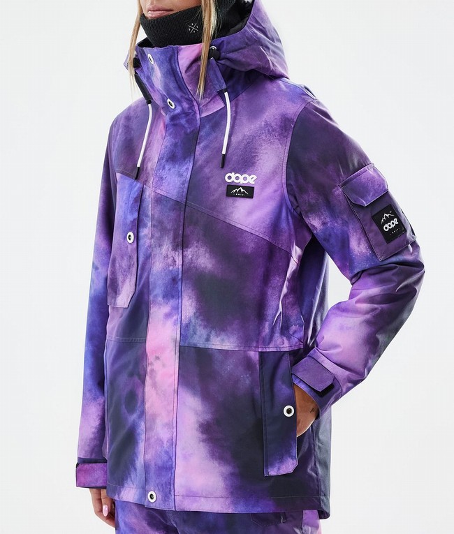 Women Dope Adept W Snowboard Jackets Purple | ZROENBX-16